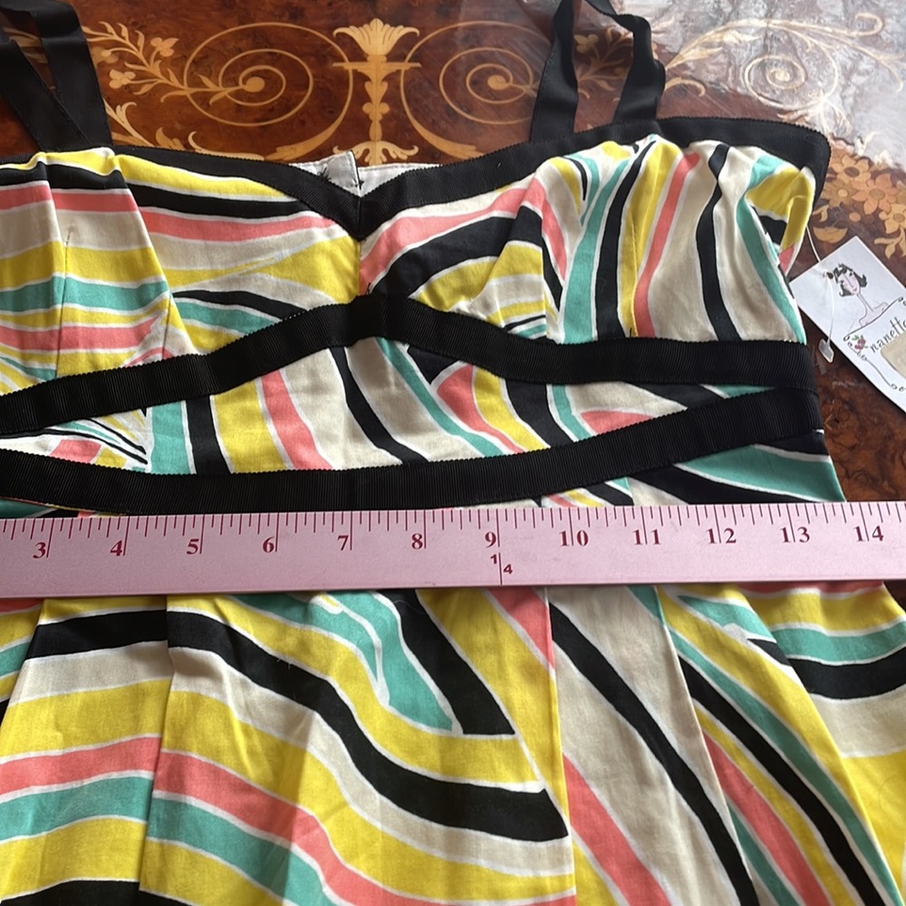 NANETTE LEPORE sz6 RockSteady dress NWT $235 fully lined cotton - Picture 6 of 8